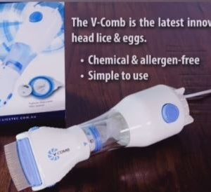 شانه الکتریکی شپش گیر v-comb